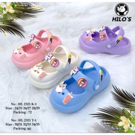 SB Dunkin Donuts Mixue Cute Motif Girls' Slip-On Sandals
