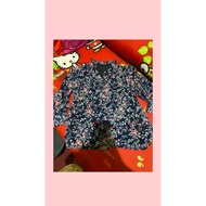 KEMEJA Navy floral shirt + admin