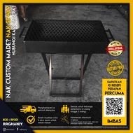 Portable BBQ Grill Outdoor | Tempat BBQ With 2mm Thickness Body Plate Complete With High Temperature