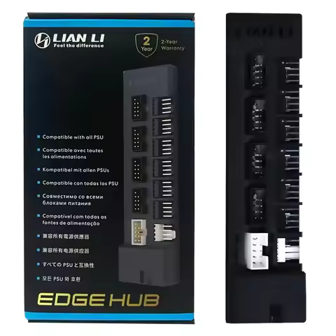 LIAN LI Edge Hub Modular Usb & Fan Pwm Hub (EG-HUB01B/EG-HUB01W)