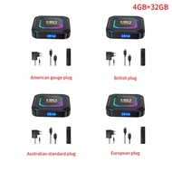 (KFVT) 4+32G Smart TV Box Android 13 RK3528 HDR10 8K RGB Light BT 5.0 Wifi6 Voice Media Player TV Bo