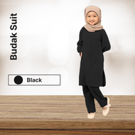 Premium Wear, Baju Kurung, Budak Karta Suit Muslima Perempuan Suit Set - HARGA BORONG