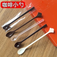 Once Spoon Plastic Coffee Spoon Stirring Rod Coffee Stirring Rod Coffee Soup Individually Packaged 9