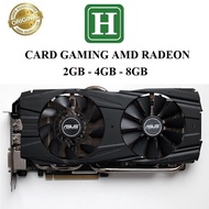 GAMING video Card - AMD R9-280X, R9-290X, R9-380, RX580 - 4GB - 8GB genuine,