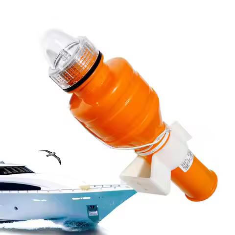 Lifebuoy LED Light Boat Flares High-visibility Flashing Self Lighting Warning Lamp Offshore Position