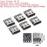 5pcs/2pcs DC 5V Mini 4.2V Type-C 18650 Lithium Battery Charger Board TP4057 500mA BQ25170 800mA Char