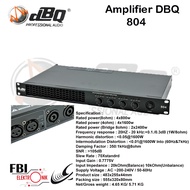 Power Amplifier DBQ 804 4 Chanel Panel 1U
