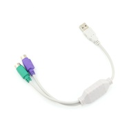 Konverter Kabel USB to PS2 Keyboard Dan Mouse Splitter Cable Adapter