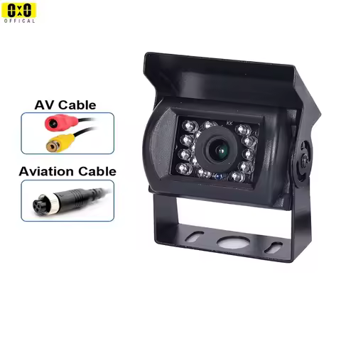 Reverse Camera 4 Pin AV Port IR Night Backup Camera Waterproof For Truck/Trailer/Pickups/RV/ Heavy