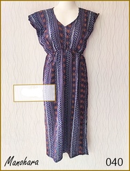 Sweet Honey ~ Dress Daster Manohara Panjang Maxi Dress Motif Macan Leopard Bunga dan Etnik