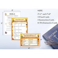 Bible Games for Adults and Family,Family Feud Game for Adults,Bible Study,Religious Gifts,Cards Chri