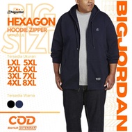 Zipper Hoodie big Size Original xxxl xxxxl Oversized Jumbo Jacket 6xl 7xl 8xl