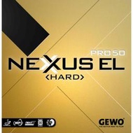 【正品桌球專賣店】Gewo Nexxus EL Pro 50 Hard 桌球膠皮