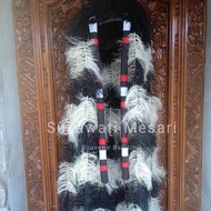 Rambut Rangda Serat Tanaman Warna Hitam Dan Hitam Putih Topeng Leak Bali
