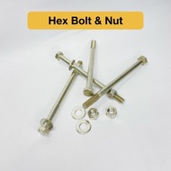 M8 Partially Threaded Hex Head Bolt/ Bolt Skru/ Hex Nut/ Flat Washer