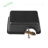 STELLARTECH Snake Shelter House, Rectangle S/M/L Reptile Hide Box, Reptile Hide Cage Box Plastic Bla