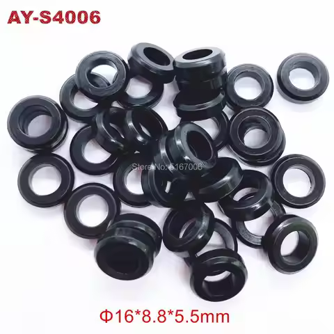 free shipping! 500pieces/set fuel injector Corrugated rubber seals o rings(AY-S4006, 16*8.8*5.5mm)