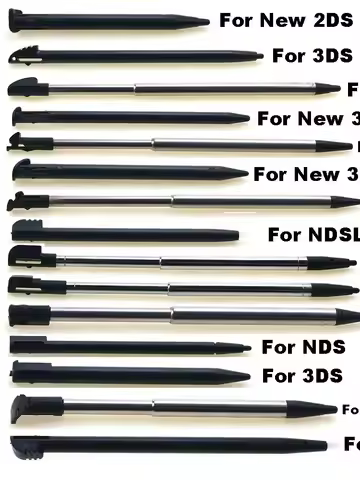 Touch Screen Pen Plastic Metal Retractable Stylus for 2DS 3DS New 2DS LL XL New 3DS XL LL for NDSL N