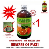 Honey C Vitamins 500ml BIG Pure Honey Citrus Vitamin C Authentic - 1 Bottle