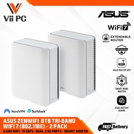 ASUS ZenWiFi BT8 Tri-band WiFi 7 (802.11be) Smart AiMesh Extendable Router, 6 GHz WiFi,14 Gbps, Cove