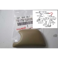 Toyota Seat Belt Cap Cover - Beige OEM Part Number: 73178-33020-E5
