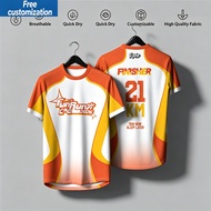 Fun Run Jersey Quick Dry Breathable High Quality Fabric Full Sublimation 21KM Marathon Finisher Unif