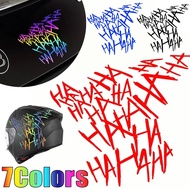Top Choice Reflective Motorcycle Helmet Sticker Colorful Funny Joker Hahaha Sticker Graffiti Motorcy