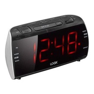 1.8" 特大LED 鬧鐘 + AM/FM 收音機 (Alarm 1 + Alarm 2 雙鬧) Clock Radio