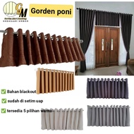 Minimalist curtains with 6 waves and 12 waves