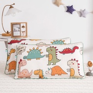 Vỏ Gối Trẻ Em Bằng Vải Satin Cotton 60S Loại A Khủng Long Vỏ Gối Học Sinh Hoạt Hình 30X50 Vỏ Gối Đơn