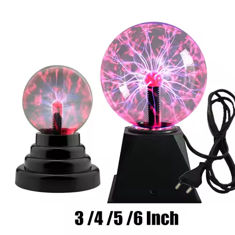 Novelty Glass Magic Plasma Ball Light 3 4 5 6 inch USB/Battery Powered Sphere Magic Plasma Night Lam