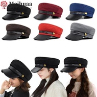MEIHUAA Navy Cap, Vintage Flat Top Hat Beret Hats, Flat  Cap Octagonal Hat Painters Cap Duck Tongue 