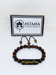 gelang yuser atau taliarus hitam kombinasi plat terbaru