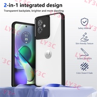 COD for Motorola Moto G64 5G Case Plating Silicone Bumper Shockproof Clear Back Cover Hard Phone Cas