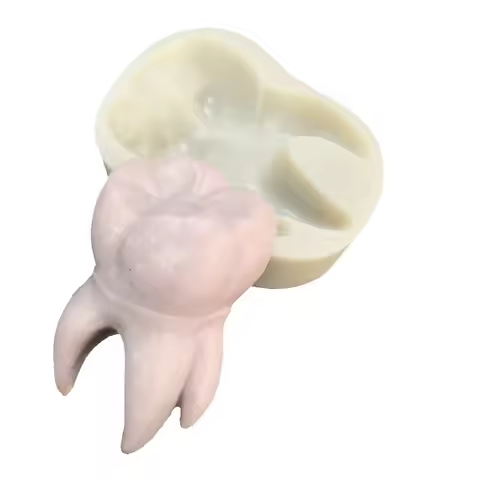 New 3D Tooth Shape Silicone Fondant Mold DIY Chocolate Jelly Soap Gypsum Resin Clay Mold Baking Cake