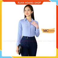 Áo Sơ Mi Nữ Công Sở Dài Tay Kẻ Caro Đẹp Mc Fashion A683