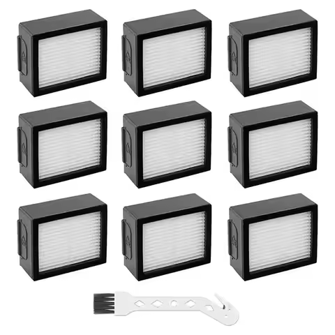 HEPA Filter Replacements 9 Pcs For Irobot Roomba E I & J Series Vacuum Cleaner I7 I7 Plus J7 E5 E7 R