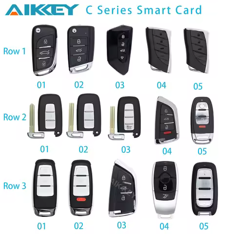 AIKKEY K3 C Series Smart Card Key 5B for Lexus Design Remote Car Key Universal Frequency for Most Ca