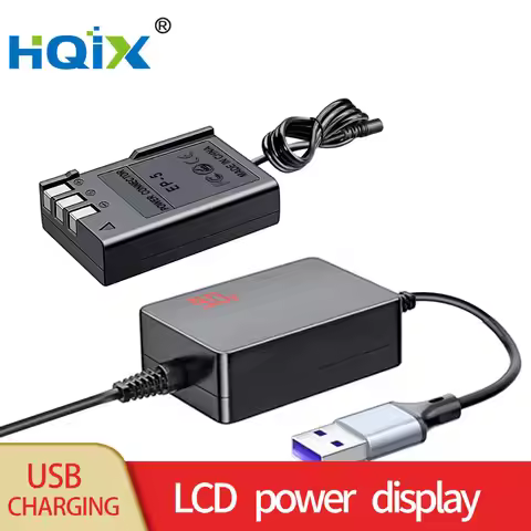 HQIX for NikonD5000 D3000 D40 D40X D60 Camera EP-5 Virtual Battery USB Power Adapter