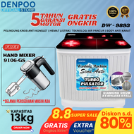 MESIN CUCI 2 TABUNG DENPOO 13KG - DW 9893K