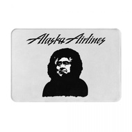 Alaska Airlines Logo Bathroom Anti-slip Floor Mat Toilet Toilet Foot Mat Door Absorb Water Quick-dry