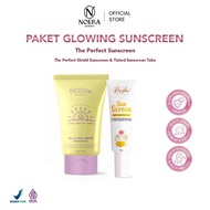 Paket Glowing Sunscreen | Noera Perfect Shield Sunscreen Reisha Glow Tinted Sunscreen Improved Formu