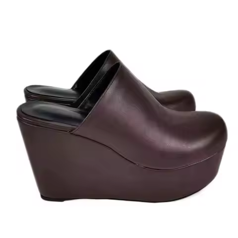 DIZHUANG shoes Fashionable women's high-heeled slippers. Baotou slippers. About 11cm heel height. Sp