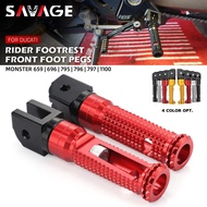 Rider Passenger Footrest Foot Pegs For DUCATI MONSTER 659 696 795 796 797 1100 Motorcycle Accessorie