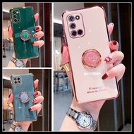 Casing OPPO Reno 6 6Z Z A16 A55 A15S A15 A94 A54 A74 A57 A12E A12 A5S A7 A3S A83 A52 A53 A73 A31 A32 A8 A94 F9 A5 A9 2020 5G 4G phone case Silica softcase With Ring Holder