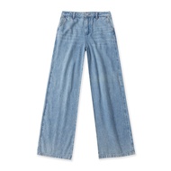 Foreign Trade Washed Straight Jeans Spring Autumn New Style Fashion Women Wide-Leg Loose Casual Slim