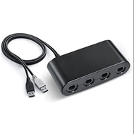 4 Port GameCube Controller Adapter Compatible with Switch, Wii U and PC USB Connection Converter for