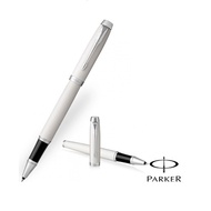 PARKER IM ROLLER BALL PEN with WHITE CHROME TRIM + FREE Pen Box - 1975582