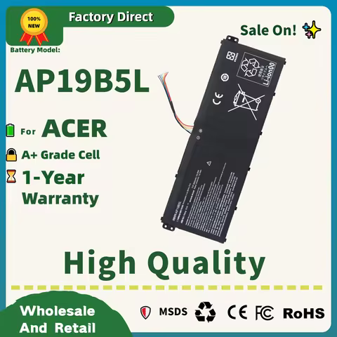 Factory Direct! AP19B5L Battery For Acer Aspire A515-44-R5XW A515-43 Sf314-42 SP314-21N-R5FR A515-44