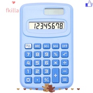 FKILLA Mini Pocket Calculator, 8-Digit Silent Scientific Calculator, Portable Large LCD Display 8-Di